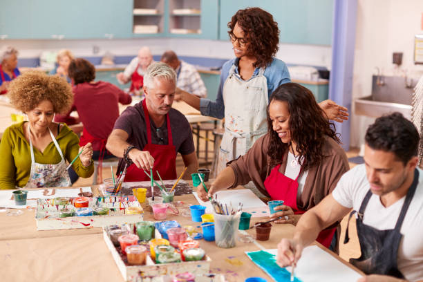 Adult Painting Club Dallas Public Library